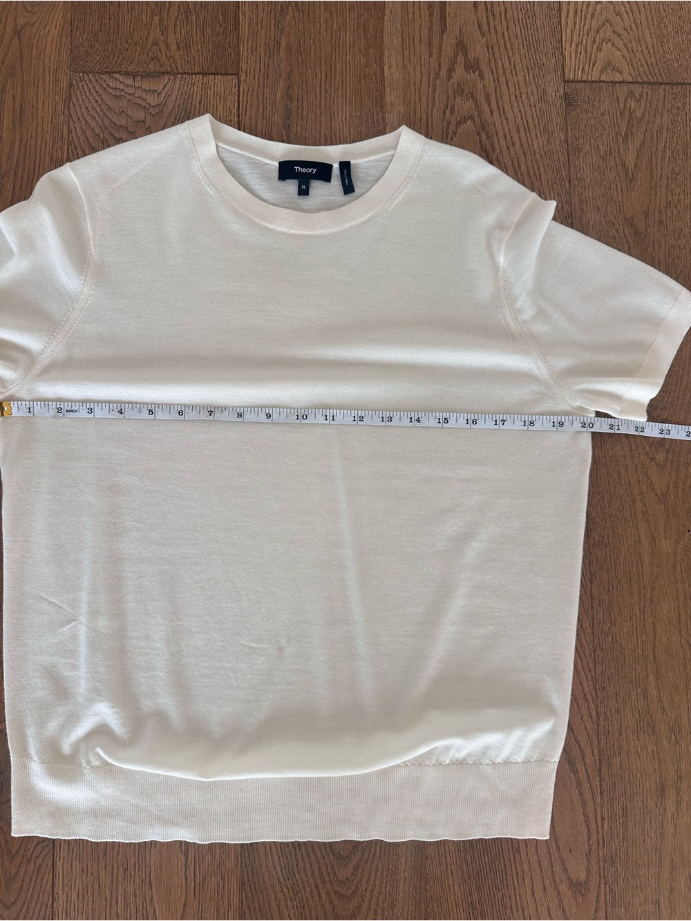 Theory Classic Thin Wool Sweater Tee XL - Picture 2 of 8